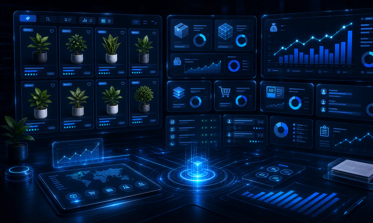Интерфейс Ozon Seller Assistant: аудит, статус, расходы, себестоимость, лимиты SKU и дневные отчеты